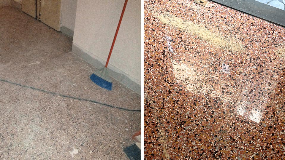 Lucidatura marmo.it ditta chini, azienda specializzata in levigatura ... Pavimento in graniglia di marmo
